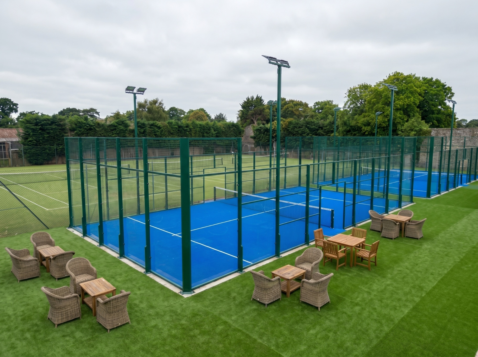 Concept view of padel courts at Kinburn Park